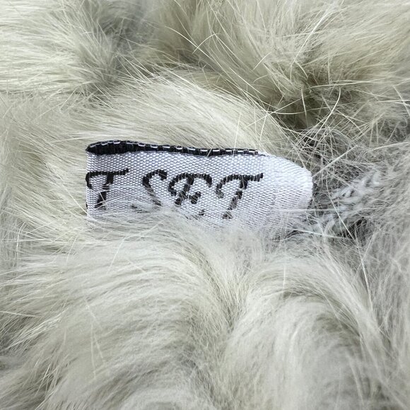 Vintage 100% Rabbit Fur Scarf Long Eclectic Old Money Quirky Quiet Luxury Gradma - Picture 5 of 6